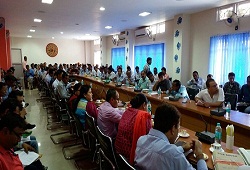 Review meeting held at the DC Conference Hall on progress of verification-19th April, 2016.