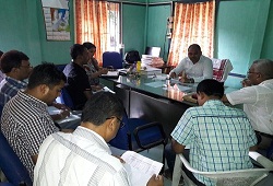 DC Goalpara conducts a meeting with CO and LRCR officers of Dudhnoi Circle to take stock of the progress of verification works  June 2016.