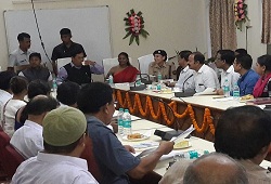 Honourable Chief Minister Assam, Shri Sarbananda Sonowal chaired a review meeting today (21/08/2016) at Deputy Commissioner Office Sonitpur to review the overall progress of NRC Updation work in the district.