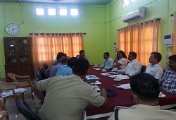 Meeting held with SP Baksa, COs, SDPO Tamulpur and Salbari on security arrangement and proper maintenance of NRC documents in NSKs across Baksa district - 24th Oct, 2016.