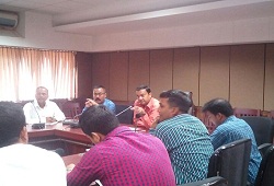 Review meeting on NRC updation progress held Jorhat with concerned members of the district NRC Team in attendance. The meeting was chaired by DRCR cum DC Shri Virendra Mittal- 28 Oct, 2016.
