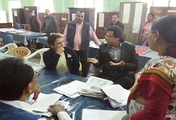 State Coordinator NRC in converstaion with Deputy Commissioner Nagaon on the districts Office Verification Status today (7th Dec, 2015).