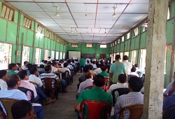 Review meeting conducted by DRCR Kokrajhar at Basic Training centre, Kokrajhar on ongoing NRC Updation works at the NSKs-4th Oct 2016.
