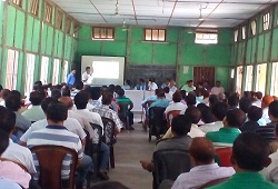 Review meeting conducted by DRCR Kokrajhar at Basic Training centre, Kokrajhar on ongoing NRC Updation works at the NSKs-4th Oct 2016.