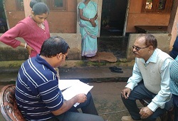 Field Verification at households under NSK-4 ( Mayong-i) of Kamrup Metro - 21st Dec, 2015.