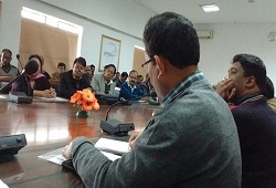 Deputy Commissioner Kamrup Shri Binod Sesan presiding over a review meeting with LRCR officers on ongoing verification process today - 22nd Jan, 2016.
