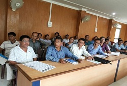 LRCRs and Local Officers attend a capacity building session on Application Form Fill Up & Receipt at Sukafa Hall, DC office in Sivasagar on 13th June, 2015.