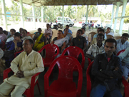 Public attends an awareness meeting organized on NRC Updation process under Bokakhat Revenue Circle in Golaghat District
