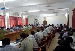 Trainees attend a demo session on Receipt of Application Form held in Nalbari on 28th May, 2015.
