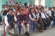 A public awareness meeting oragnised at Manja in the district of Karbi Anglong