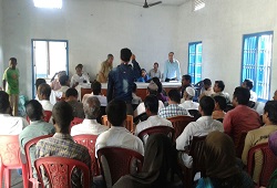 Officials addressing concerns expressed by public during the awareness campaigns held in Morigaon