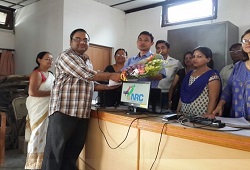 First Applicant of NRC Updation at East Revenue Circle in Dibrugarh, Shri Aditya Deora on 15th June 2015.