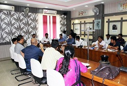 DC Dhubri, Md. Nazrul Islam along with other officers attend a meeting on capacity building action plan for Dhubri on 5th July, 2015.