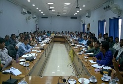  LRCRS and CRCRs attend a meeting organised on 2nd phase training of NRC Updation process in Morigaon recently. 