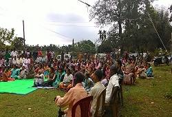Public attends an awareness meeting on Distribution & Receipt of Application Form organised recently in Dudhnoi Cicrcle, Goalpara.

