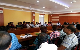 A training session on Distribution and Receipt of Application Form held in Hailakandi on 23rd May, 2015.