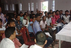 Training session on Application Form held at Netaji Bidya Niketan, Lanka Revenue Circle in Nagaon on 4th June, 2015.