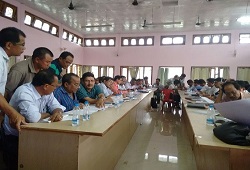 LRCRs, CRCRs, ACRCRs, LOs and CPSs attend a demonstration session on Application Form Fill up and Receipt organised at Diphu, Karbi Anglong on 4th June, 2015.