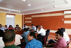 Meeting held on Distribution and Receipt of Application Form oraganised at DCs Conference Hall in Hailakandi on 26th May, 2015. 